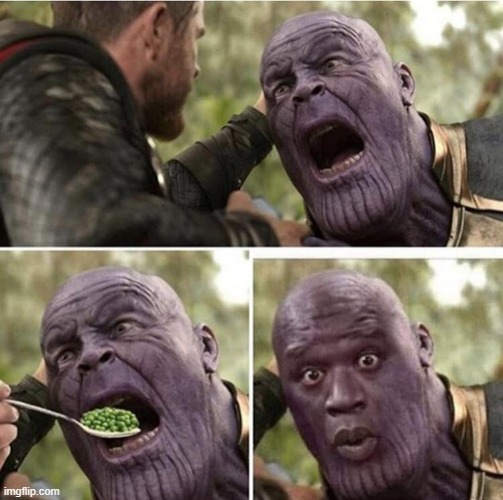 dare | image tagged in thor feeding thanos | made w/ Imgflip meme maker