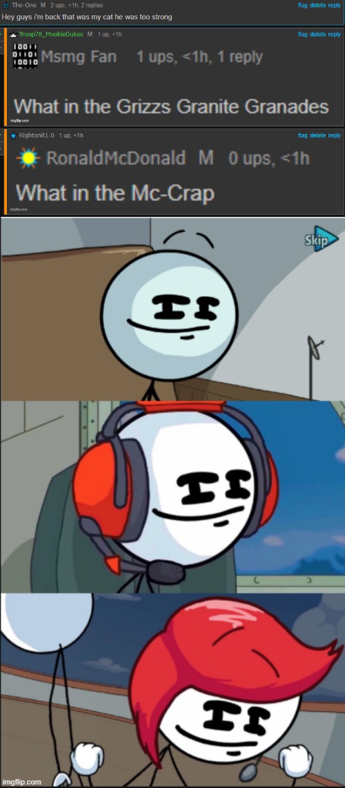 Thanks Cat for helping me test | made w/ Imgflip meme maker