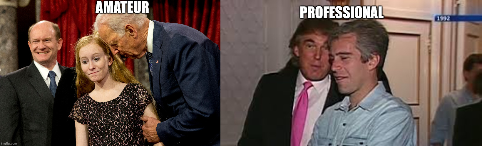 AMATEUR; PROFESSIONAL | image tagged in trump | made w/ Imgflip meme maker