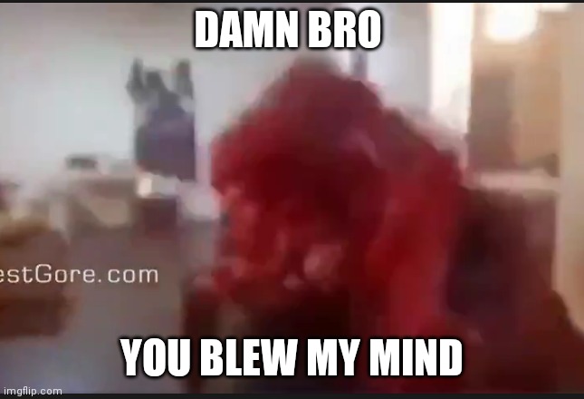 DAMN BRO; YOU BLEW MY MIND | image tagged in for really big mistakes | made w/ Imgflip meme maker