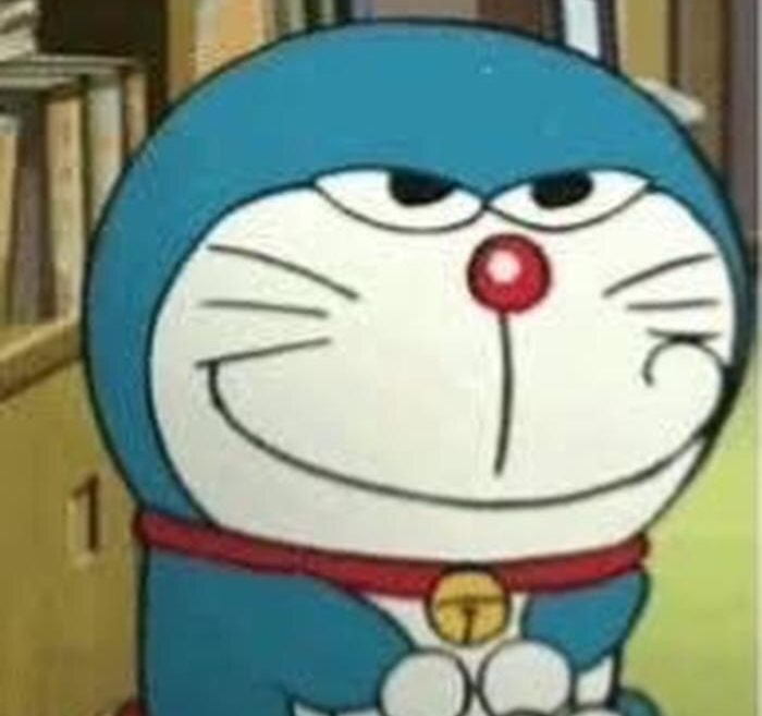 High Quality Doraemon-Smirk Blank Meme Template