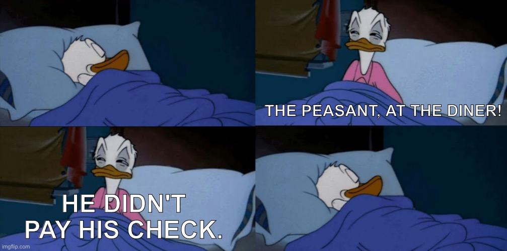 Image tagged in sleepy donald duck in bed,disney,kronk,memes,funny memes -  Imgflip