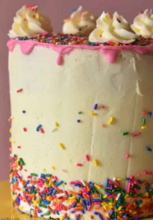 Funfetti cake Blank Meme Template