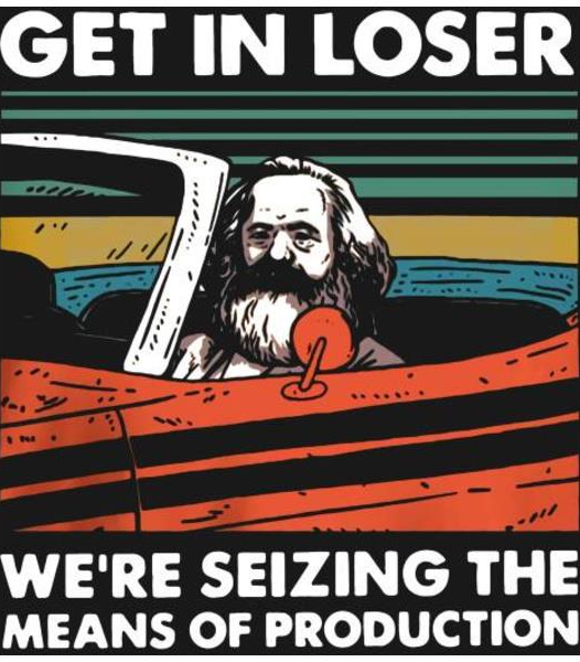Get in loser Karl Marx Blank Meme Template