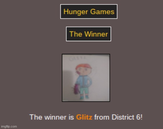 The winner: Glitz. | made w/ Imgflip meme maker