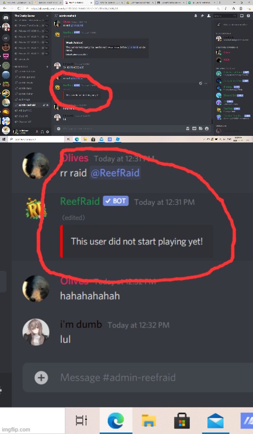 even if you don't know discord bots, this is a fail | image tagged in discord,fail,bot | made w/ Imgflip meme maker