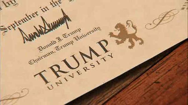 Trump University diploma Blank Meme Template