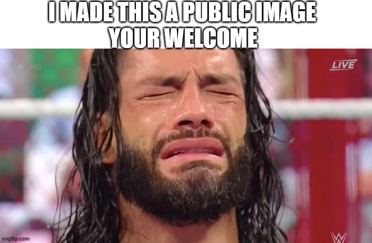 crying man | I MADE THIS A PUBLIC IMAGE; YOUR WELCOME | image tagged in crying man | made w/ Imgflip meme maker