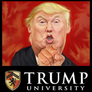 Trump University finger point Blank Meme Template