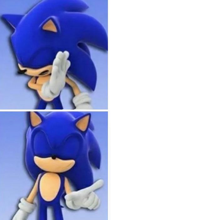 Sonic Hotline Bling Blank Meme Template