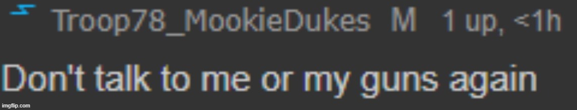 Don't talk to me or my guns again | image tagged in don't talk to me or my guns again | made w/ Imgflip meme maker