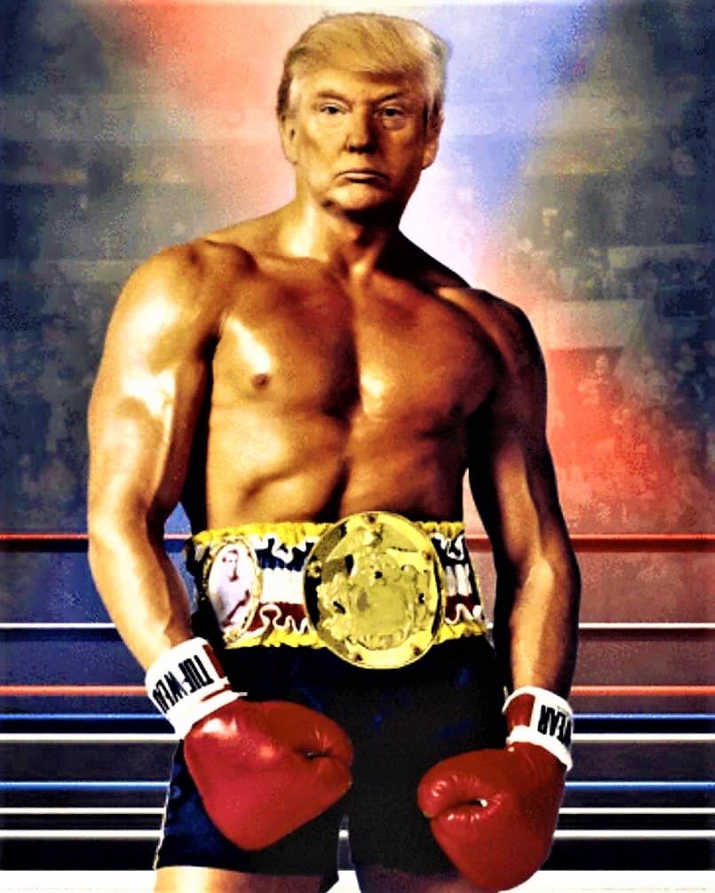 Trump the boxer Blank Meme Template