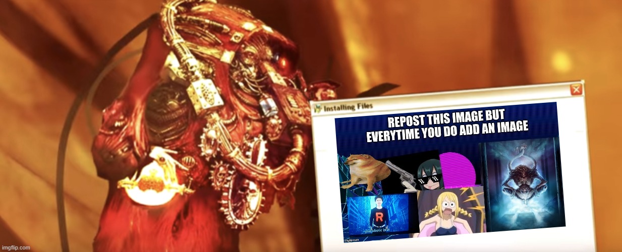 Plot twist! | image tagged in fabricator-general shows something | made w/ Imgflip meme maker