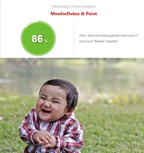 image tagged in memes,evil toddler | made w/ Imgflip meme maker