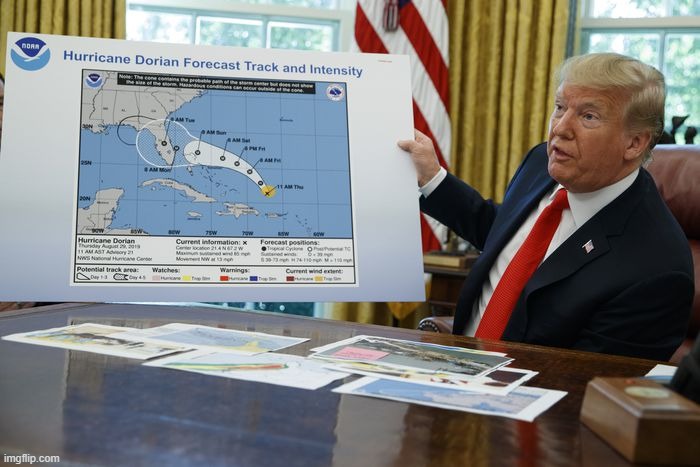 Trump Sharpie Hurricane Map | image tagged in trump sharpie hurricane map | made w/ Imgflip meme maker