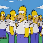 Homer Clones  Simpsons Blank Meme Template
