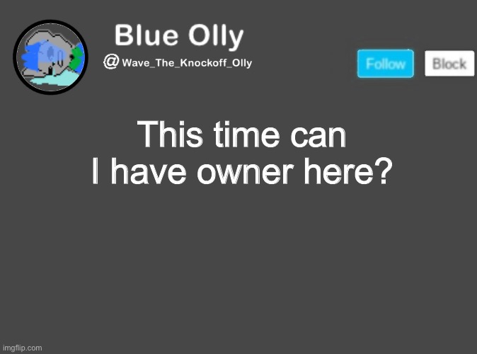 S | This time can I have owner here? | image tagged in wave s announcement template | made w/ Imgflip meme maker