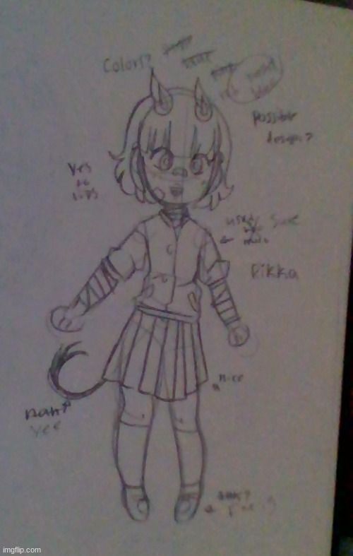 Rikka Ref- | image tagged in ignore all my notes- | made w/ Imgflip meme maker