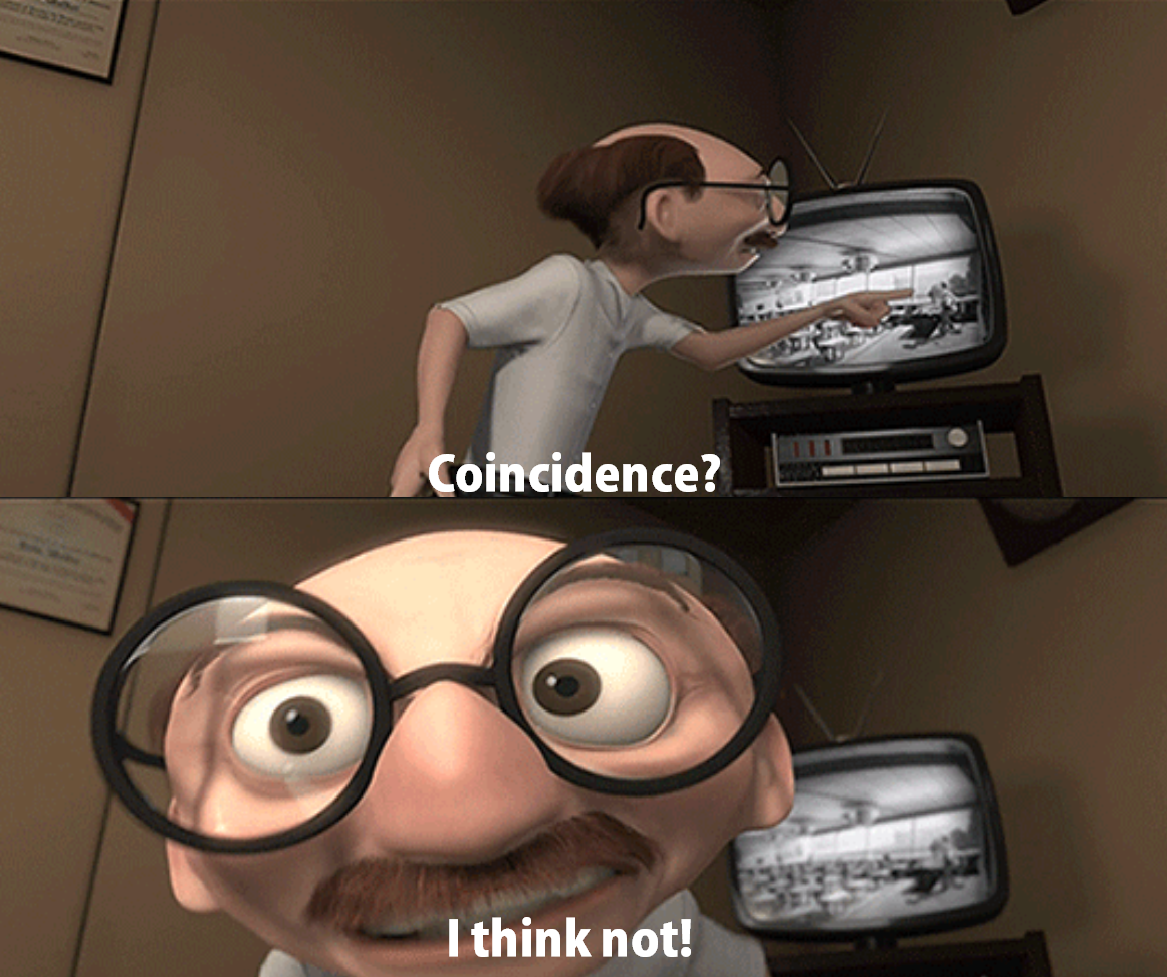 Coincidence? I think not! Blank Meme Template