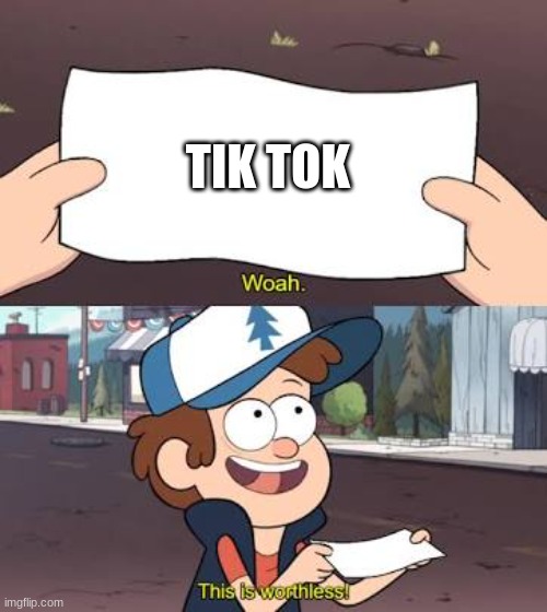 Wow This Is Useless | TIK TOK | image tagged in wow this is useless | made w/ Imgflip meme maker