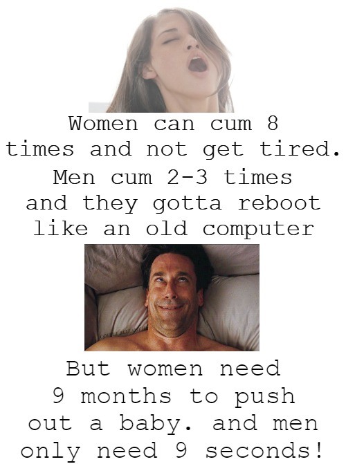 Men And Women Orgasm Differences Blank Meme Template
