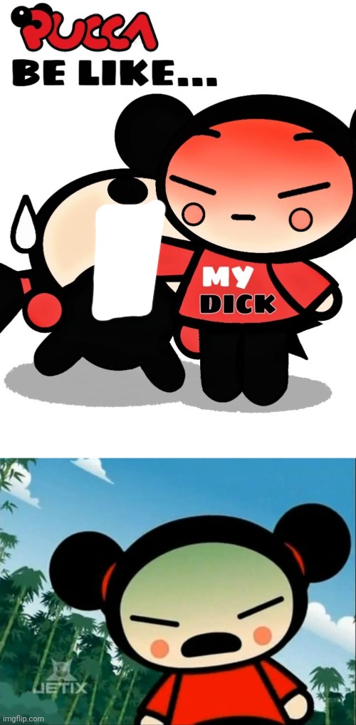 Pucca is 10 and Garu is 12. | made w/ Imgflip meme maker