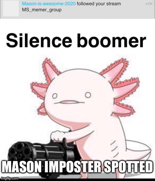 MASON IMPOSTER SPOTTED | made w/ Imgflip meme maker