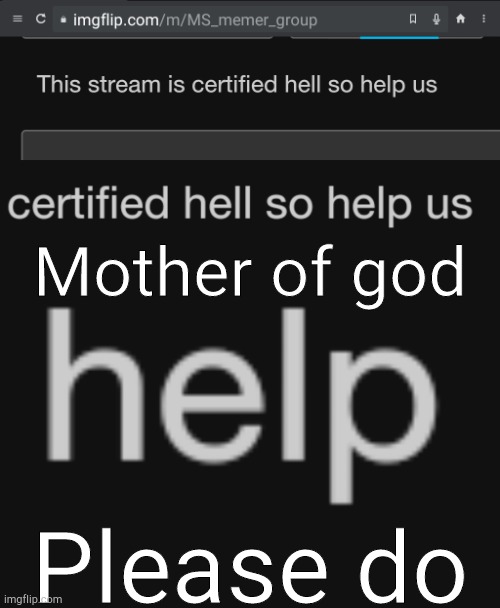 Mother of god; Please do | made w/ Imgflip meme maker