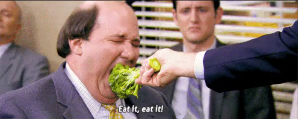 Broccoli eat it Blank Meme Template