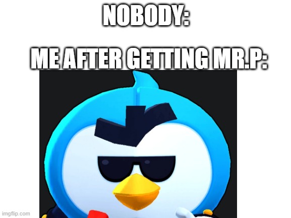 AND THE FLEXXXXXXXXING CONTINUES!! | NOBODY:; ME AFTER GETTING MR.P: | made w/ Imgflip meme maker