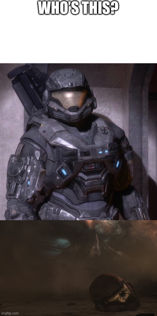 Like, who is he? | WHO’S THIS? | image tagged in noble six's death | made w/ Imgflip meme maker