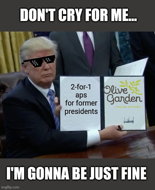 Trump Bill Signing Meme Generator