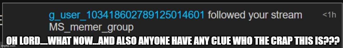 idk... | OH LORD....WHAT NOW...AND ALSO ANYONE HAVE ANY CLUE WHO THE CRAP THIS IS??? | made w/ Imgflip meme maker