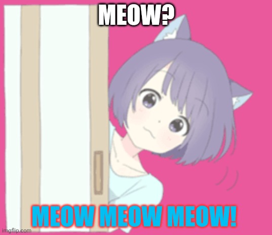 MEOW? MEOW MEOW MEOW! | made w/ Imgflip meme maker