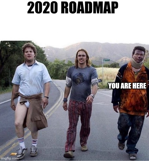 2020 roadmap | 2020 ROADMAP; YOU ARE HERE | image tagged in 2020,funny,memes,covid | made w/ Imgflip meme maker