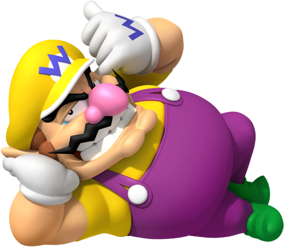 Laying down wario Blank Meme Template