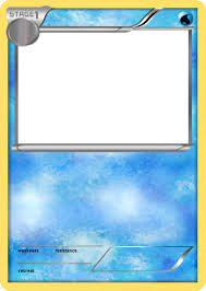 water type Pokémon card template Blank Meme Template