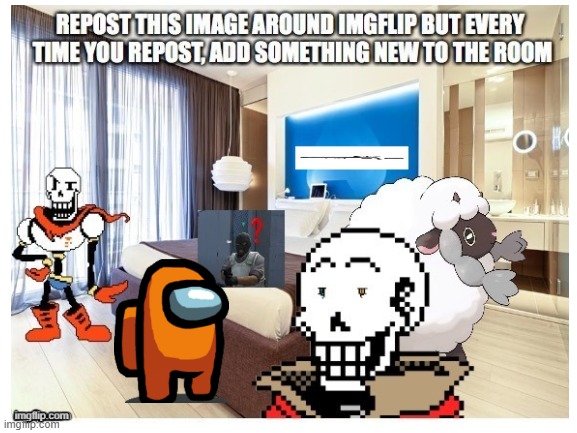 repost this | image tagged in repost,papyrus,pokemon,among us | made w/ Imgflip meme maker