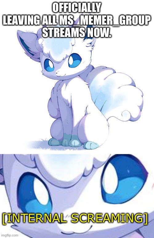 The alts thing is getting annoying | OFFICIALLY LEAVING ALL MS_MEMER_GROUP STREAMS NOW. | made w/ Imgflip meme maker