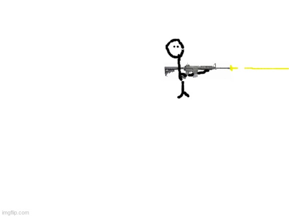 supposedly an anti tik toker shooting things | image tagged in blank white template | made w/ Imgflip meme maker