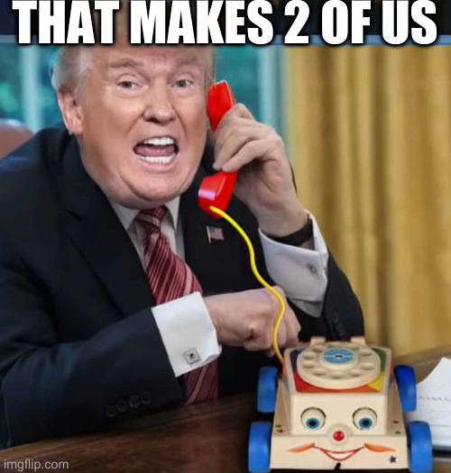 I'm the president | THAT MAKES 2 OF US | image tagged in i'm the president | made w/ Imgflip meme maker