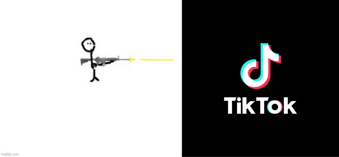 An Anti-Tik-Tok Guy ACTUALLY Shooting the TikTok Logo | image tagged in tiktok logo,thatshowyoudoitkid | made w/ Imgflip meme maker