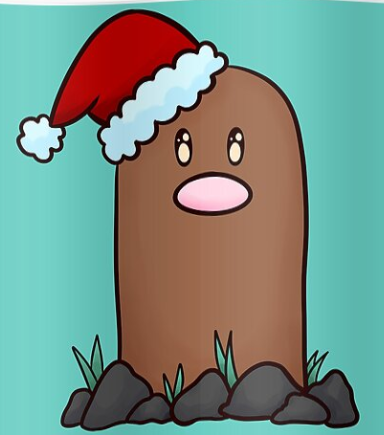 christmas diglett Blank Meme Template