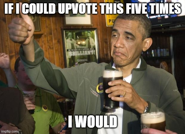 Not Bad | IF I COULD UPVOTE THIS FIVE TIMES I WOULD | image tagged in not bad | made w/ Imgflip meme maker