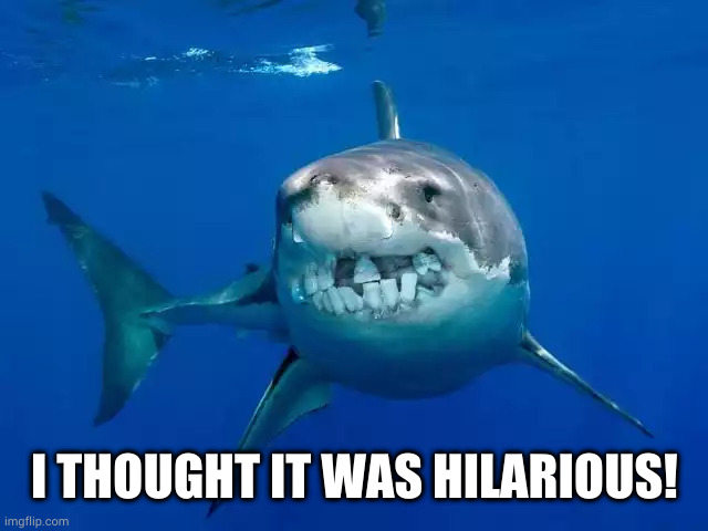 I THOUGHT IT WAS HILARIOUS! | made w/ Imgflip meme maker