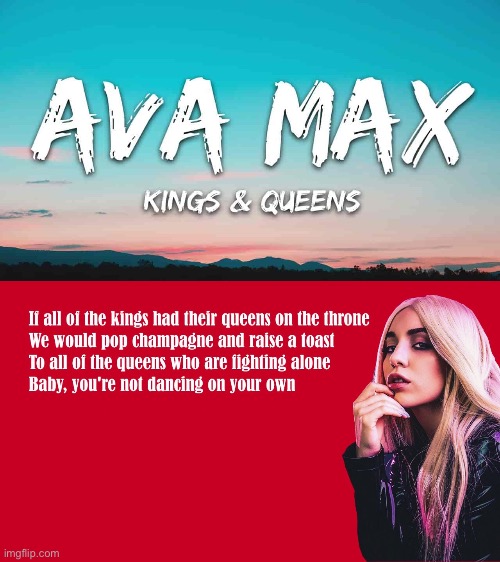 Ava Max - Kings & Queens (Lyrics) in 2023