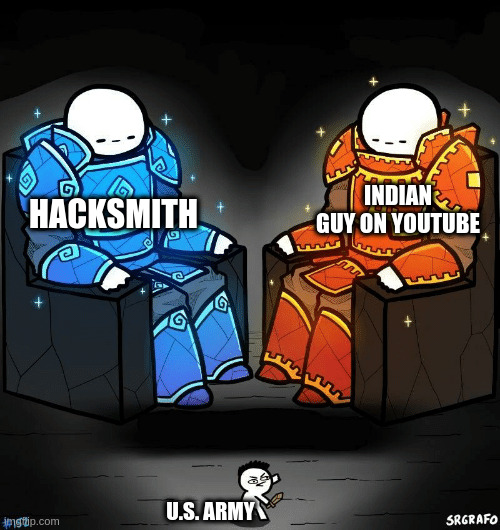 SrGrafo #152 | U.S. ARMY HACKSMITH INDIAN GUY ON YOUTUBE | image tagged in srgrafo 152 | made w/ Imgflip meme maker
