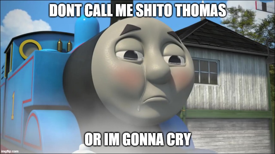 Don't call me | DONT CALL ME SHITO THOMAS; OR IM GONNA CRY | image tagged in dirty,tongas | made w/ Imgflip meme maker