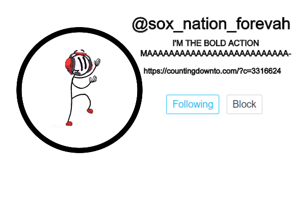 High Quality sox_nation_forevah distraction dance announcement Blank Meme Template