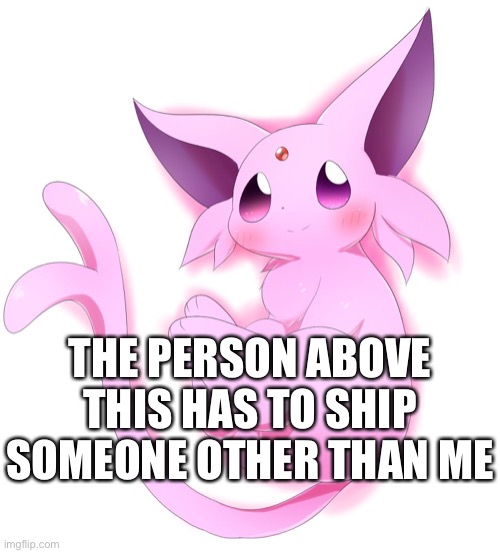 Nice | THE PERSON ABOVE THIS HAS TO SHIP SOMEONE OTHER THAN ME | made w/ Imgflip meme maker